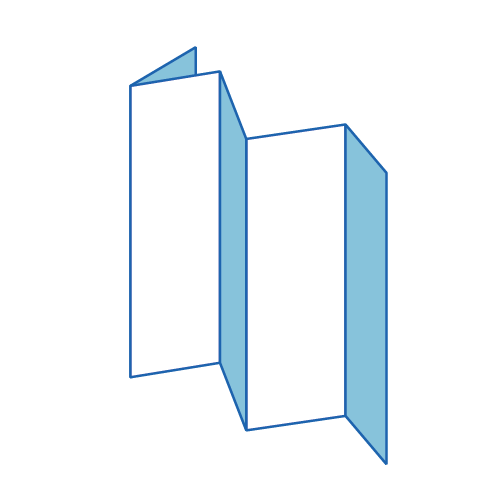 Accordion 5 panel fold